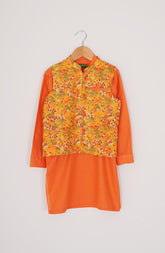 Printed Waist Coat 3 Piece Infant Suit-SIS809225